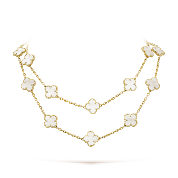 18K Vintage Alhambra 20 Motifs Long Necklace