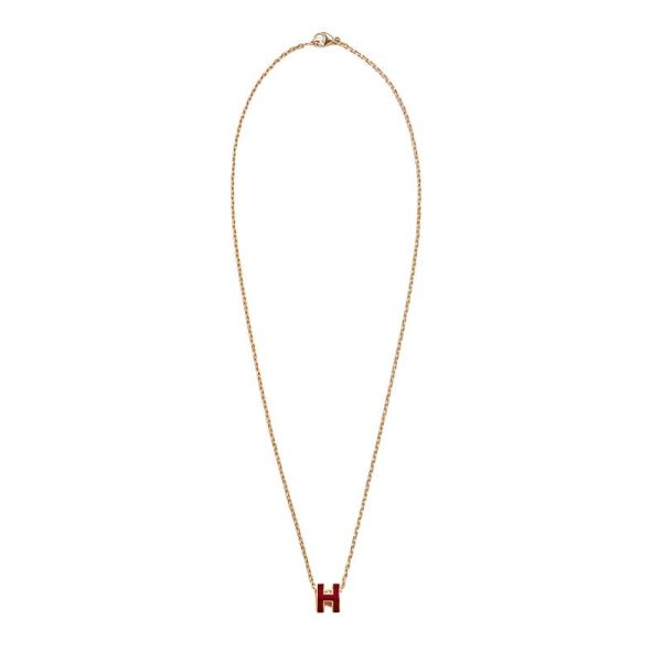 18K Mini Pop H Red Necklace - 图片 2