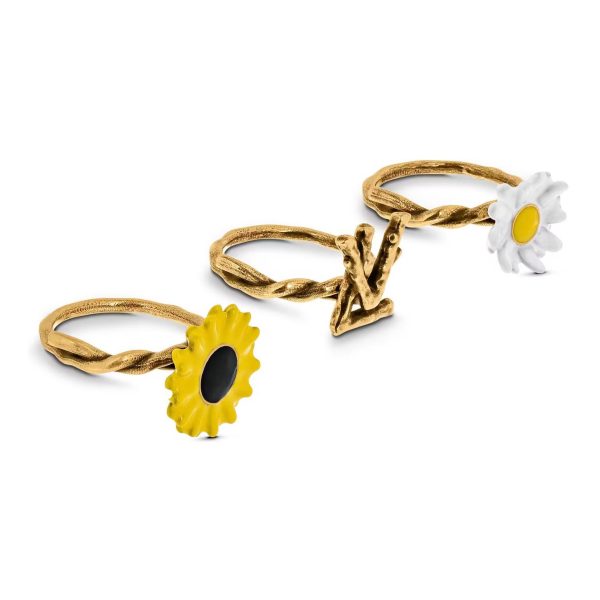 18K Louis Gardening Set of Three Rings - 图片 2