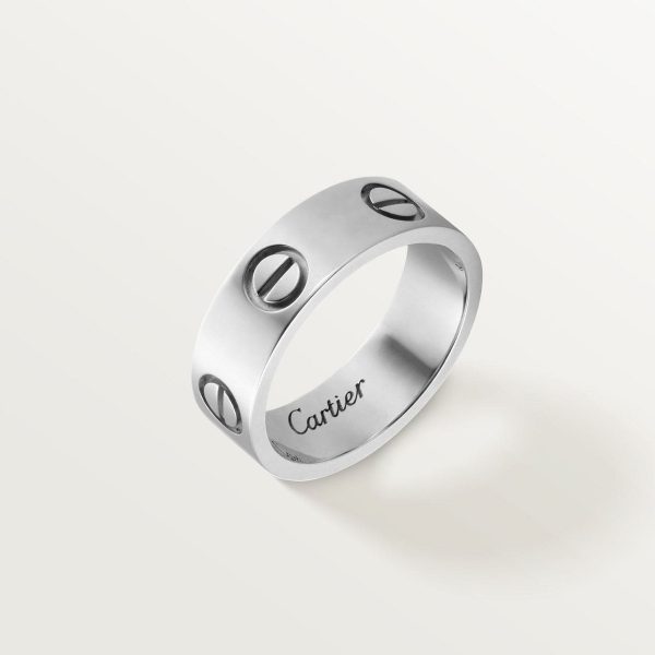18K Love Wedding 6mm  Ring - 图片 2