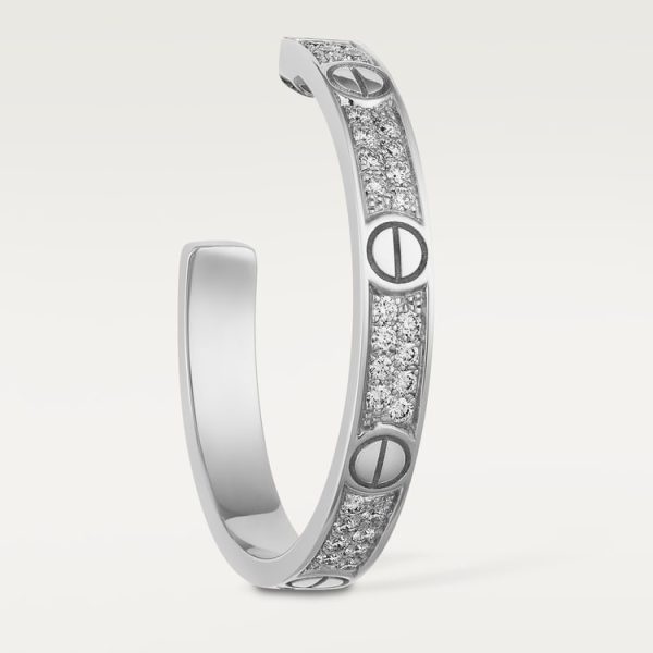 18K Love Pave Diamonds Earrings - 图片 3