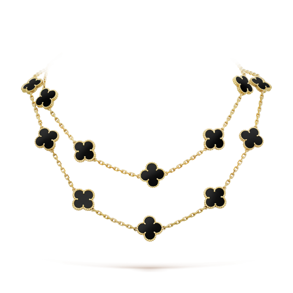 18K Vintage Alhambra 20 Motifs Long Necklace