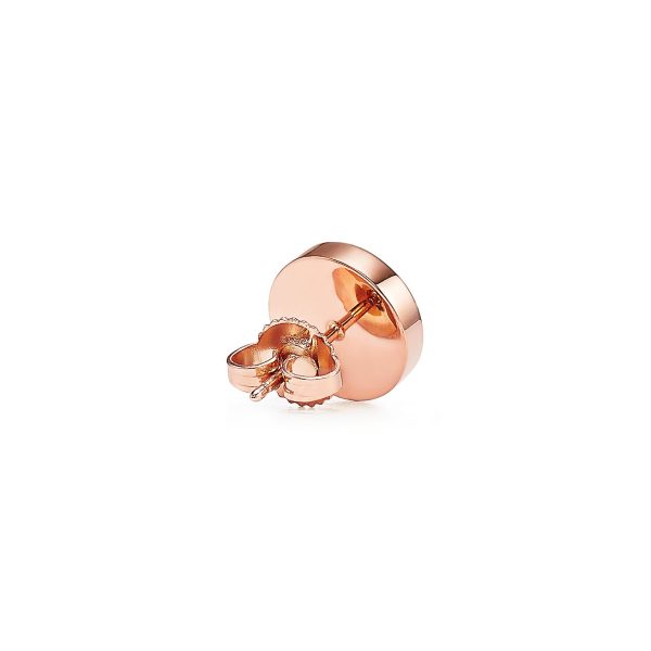18K T Mother-of-pearl Circle Earrings - 图片 7