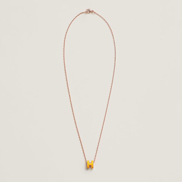 18K Mini Pop H Yellow Necklace - 图片 3