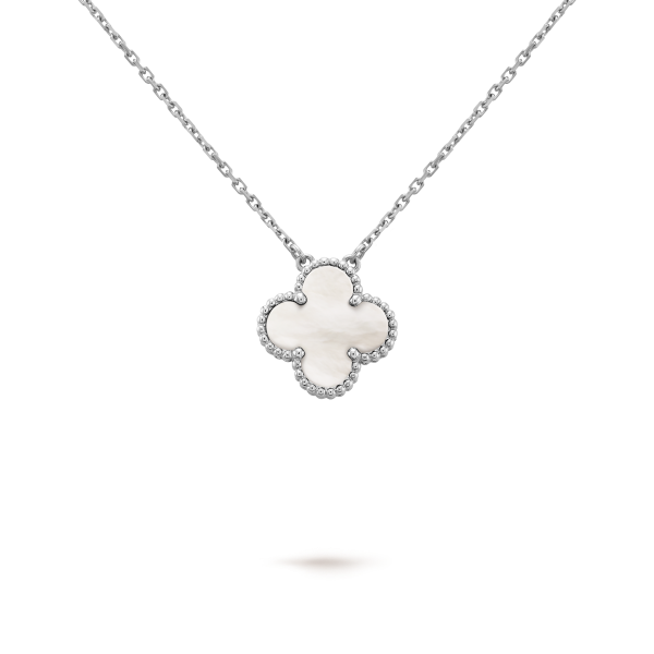 18K Vintage Alhambra Pendant Clover Necklace - Image 2