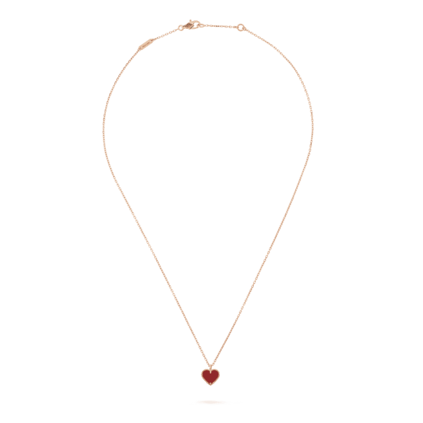 18K Sweet Alhambra Heart Pendant Necklace - 图片 2