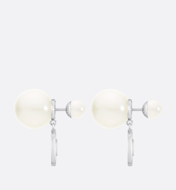 18K CD Tribales White Resin Pearls Earrings - 图片 2
