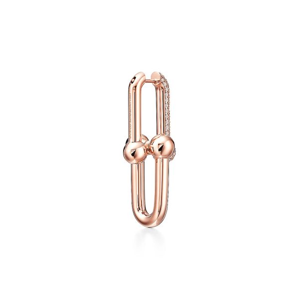 18K T HardWear Large Link Diamonds Earrings - 图片 6