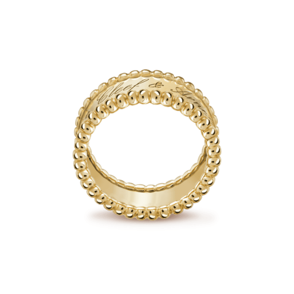 18K Yellow Gold Perlée Signature Ring - 图片 2