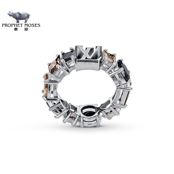 18K Louis Light Crystals Ring - 图片 5