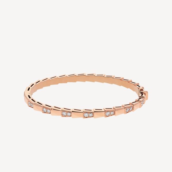18K BV Serpenti Viper Demi Pave Diamond Bracelet - 图片 2