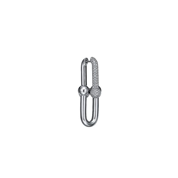 18K T HardWear Large Link Diamonds Earrings - 图片 3