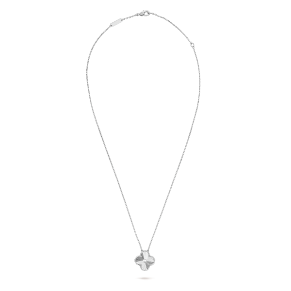 18K Vintage Alhambra Pendant Clover Necklace - 图片 5