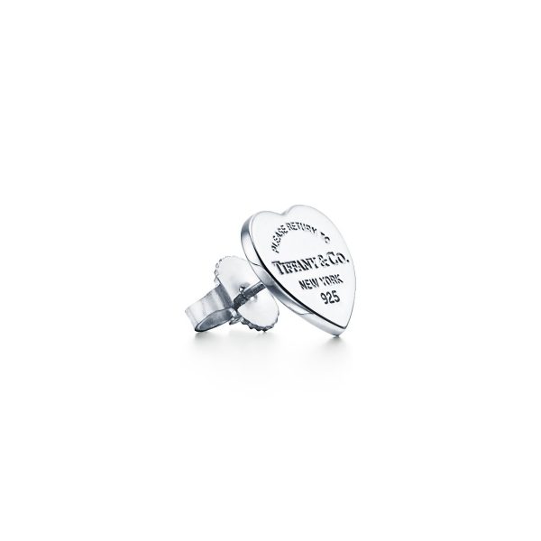 18K Return to Tiffany Heart Tag Stud Earrings - 图片 3