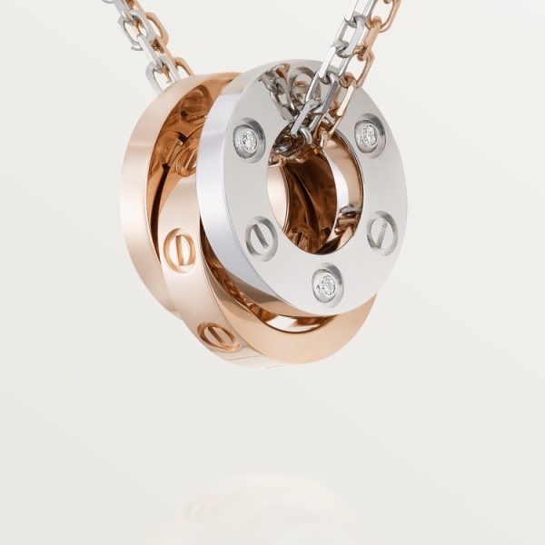 18K Love 6 Diamonds Necklace - 图片 4