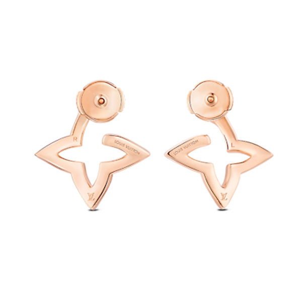 18K Louis Blossom Mini Hoops Earrings - 图片 2