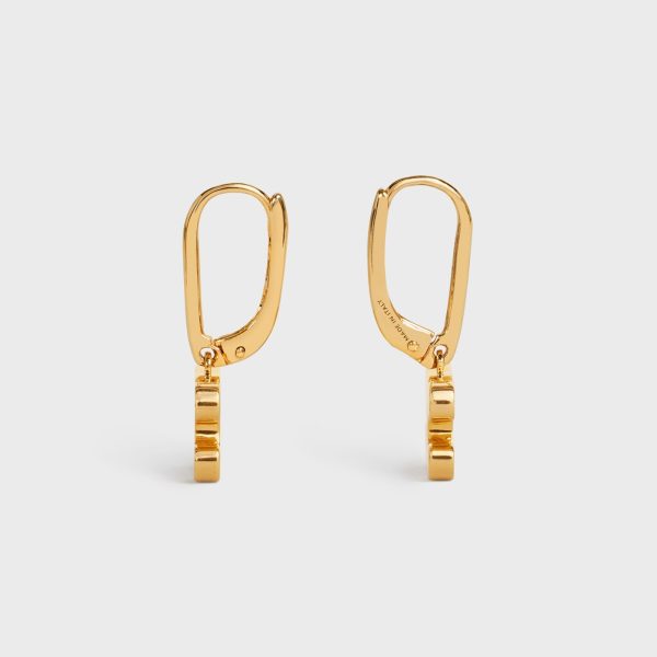 18K Triomphe Rhinestone Earrings - 图片 2
