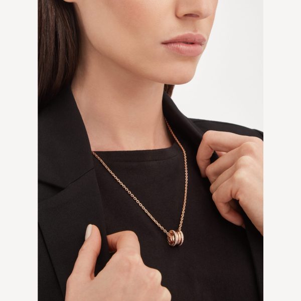 18K B.ZERO1 Pave Diamonds Necklace - Image 2