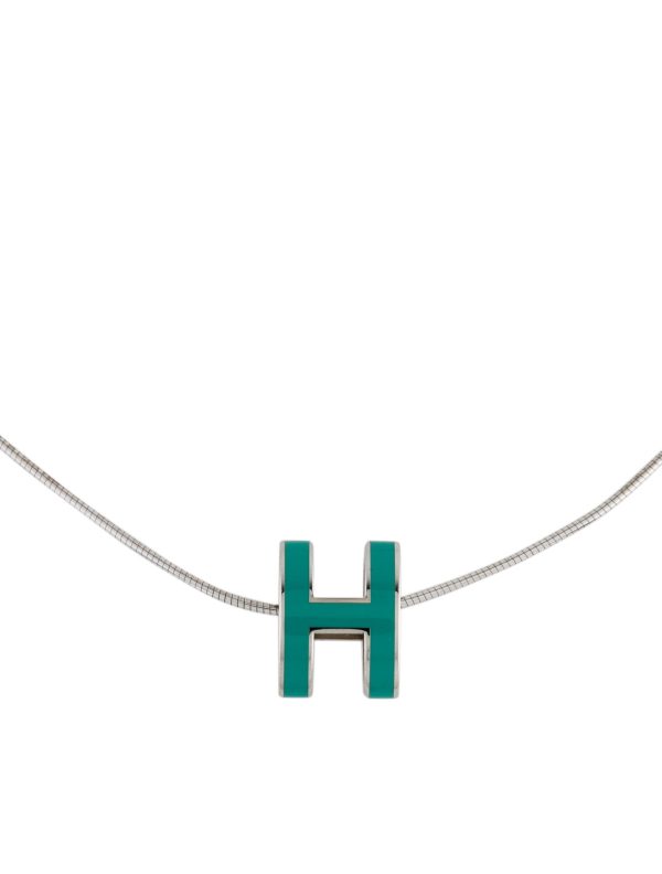 18K Mini Pop H Green Necklace - 图片 3