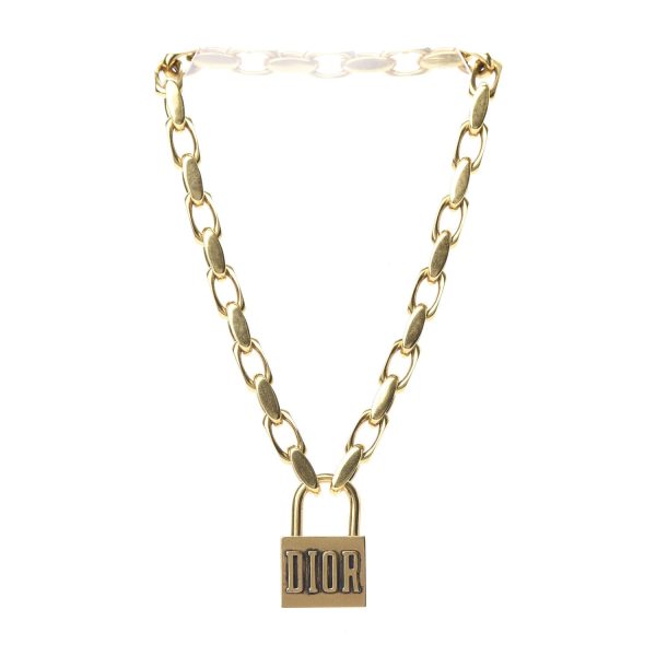 18K CD Lucky Locket Choker Necklace