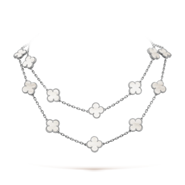18K Vintage Alhambra 20 Motifs Long Necklace