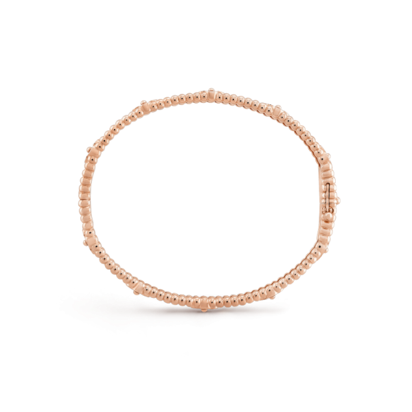 18K Rose Gold Perlée Sweet Clovers Small Bracelet - 图片 2