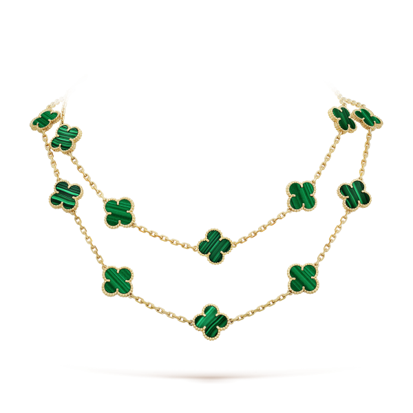 18K Vintage Alhambra 20 Motifs Long Necklace