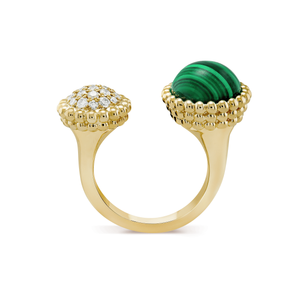 18K Perlée Couleurs Between The Finger Ring - 图片 2