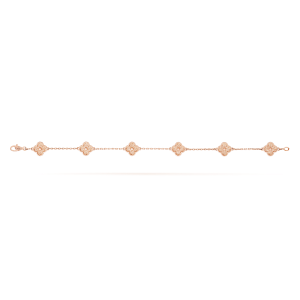 18K Sweet Alhambra Six Motifs Bracelet - 图片 2