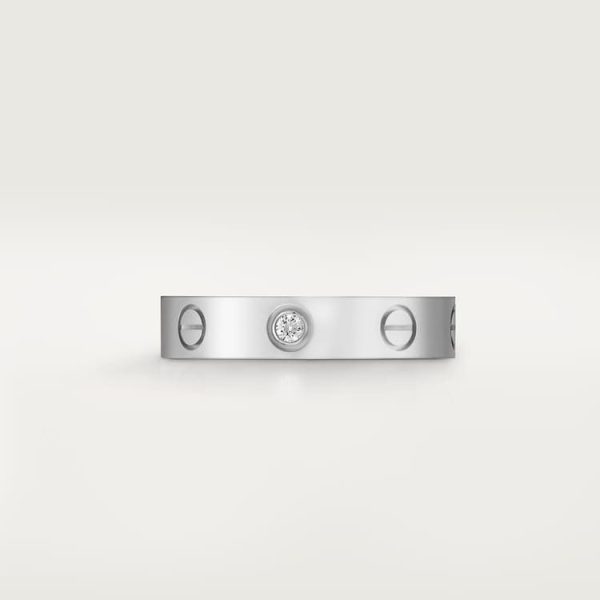 18K Love Wedding One Diamond Ring - 图片 2