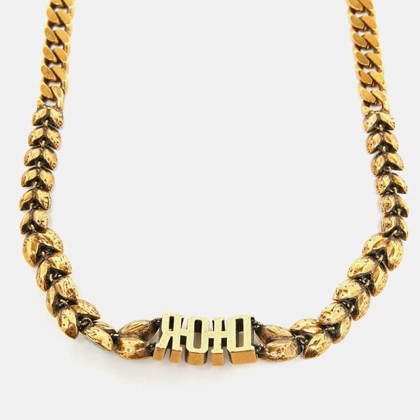 18K CD Revolution Crystals Gold Tone Choker Necklace - 图片 6