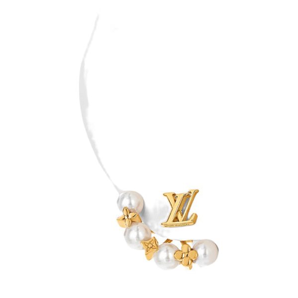 18k Louis Monogram Pearls Earrings - 图片 6