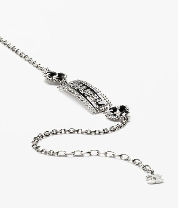 18K CC Resin Diamonds Necklace - 图片 7