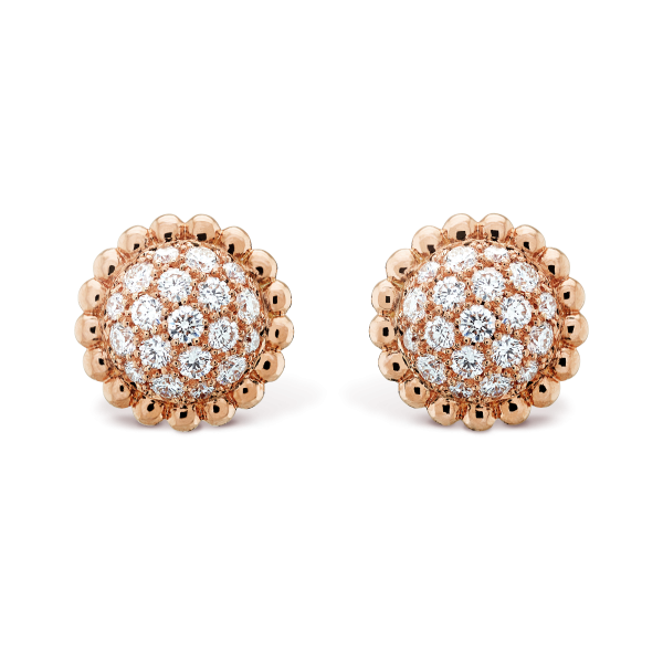 18K Perlée Diamonds Earrings - 图片 2
