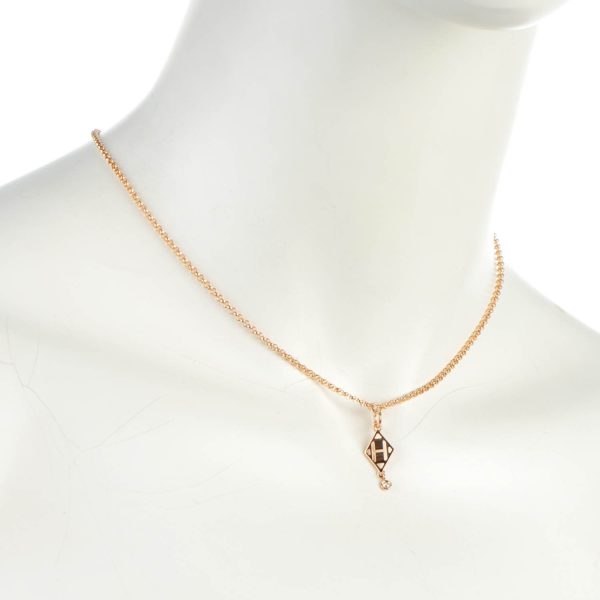 18K Gambade Pendant H Necklace - 图片 2