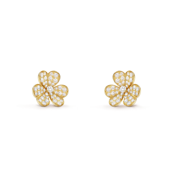 18K Yellow Gold Frivole Small Model Earrings - 图片 4