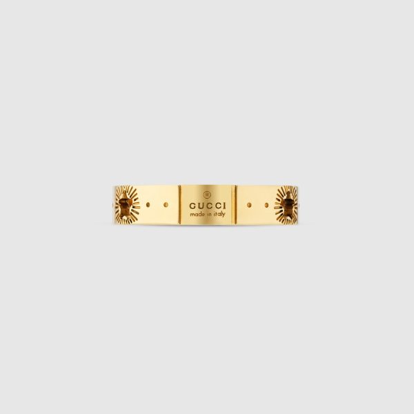 18K Double G Icon Yellow Gold Ring - 图片 2