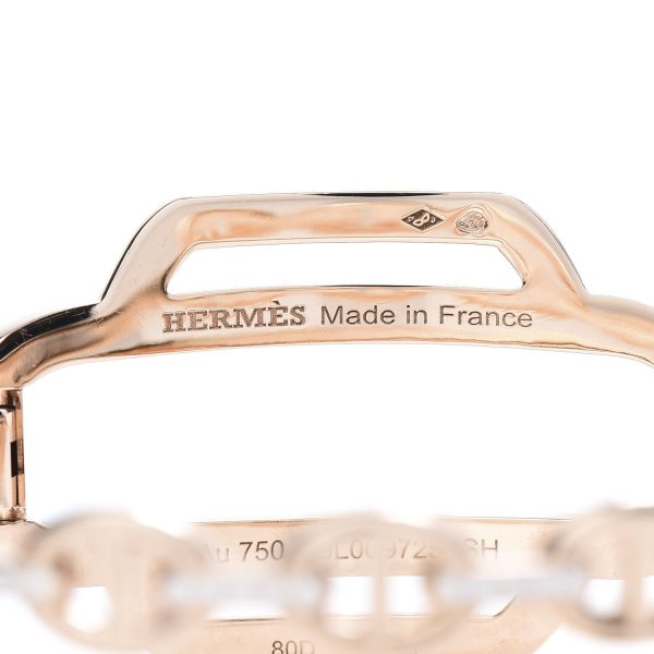 18K Kelly Double Tour Diamond H Bracelet - 图片 8
