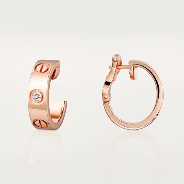 18K Love 2 Diamonds Earrings - 图片 2