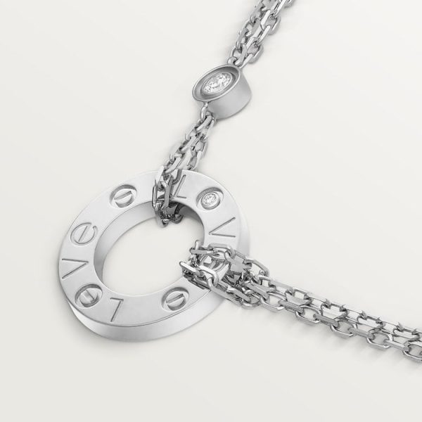 18K Love 2 Diamond Necklace - 图片 6