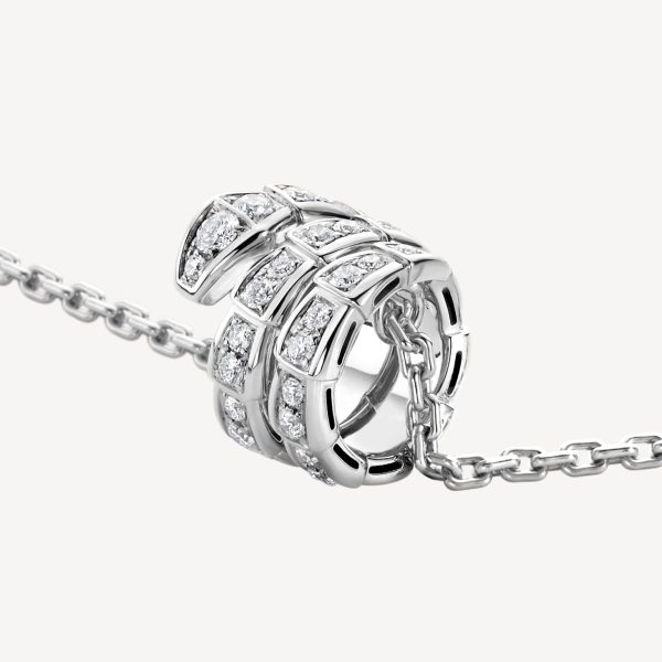 18K BV Serpenti Viper Pave Diamonds Necklace - 图片 2