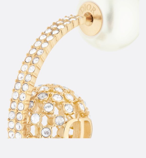18K CD Tribales White Resin Pearls Earrings - 图片 5