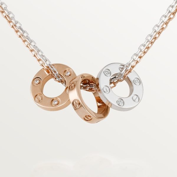 18K Love 6 Diamonds Necklace - 图片 2