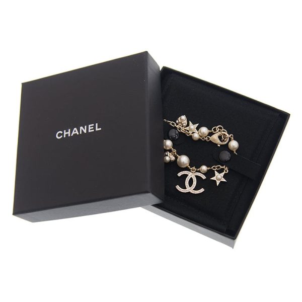 18K CC Pearls & Diamonds Bracelet - 图片 4
