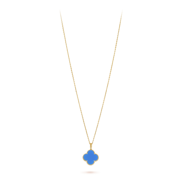 18K Magic Alhambra Agate Clover Necklace - 图片 6