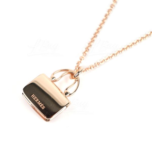 18K Amulettes Constance Pink Diamonds Pendant Necklace - Image 5