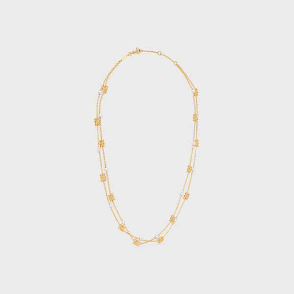 18K Triomphe Pearl Double Necklace - 图片 6