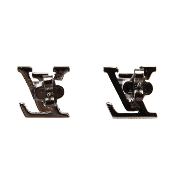 18k Louis Iconic Black Crystal Stud Earrings - 图片 5