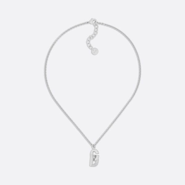 18K CD Lock Necklace - 图片 2