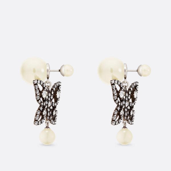 18K CD Tribales Butterfly Earrings - 图片 3